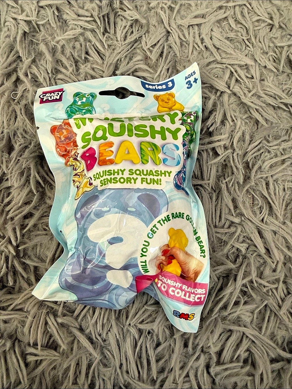 RMS Mystery Squish Bears Series 3 Mystery Squishy Toy NWT